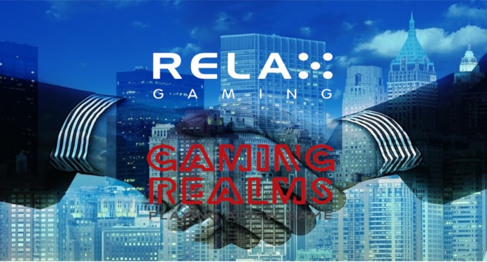 Relax Gaming Amplia Portfólio com Gaming Realms
