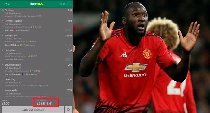 Torcedor-do-United-Aposta-£-1-em-Acumulado-de-Jogos,-Retira-£-200-e-Deixa-de-Ganhar-quase-£-100-Mil