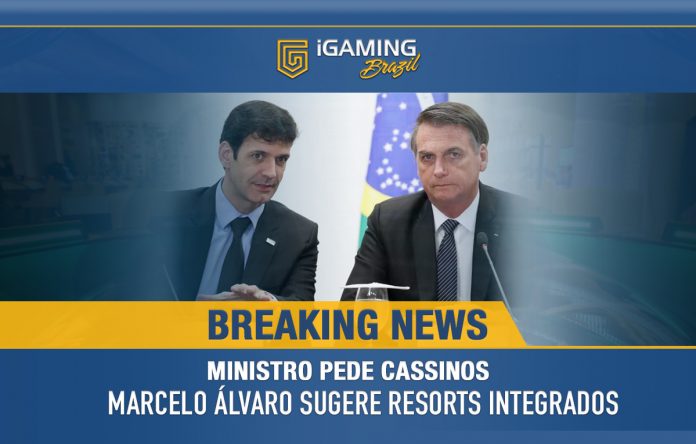 Em Reunião Ministerial com Jair Bolsonaro, Marcelo Álvaro Defende Liberação de Cassinos no Brasil
