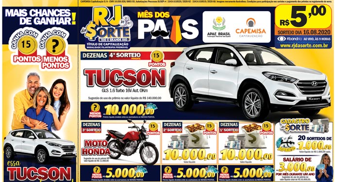 RJ-da-Sorte-Sorteia- Hyundai  -Tucson, - Honda-Motorcycle-e-Many-Prizes-in-Money