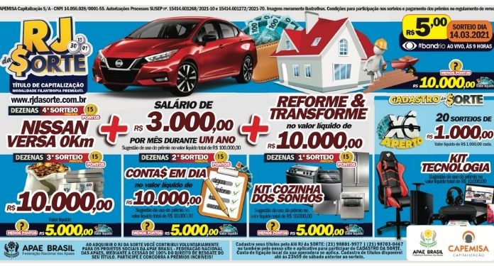 Sunday is draw day on the RJ da Sorte! Have you purchased your bond?