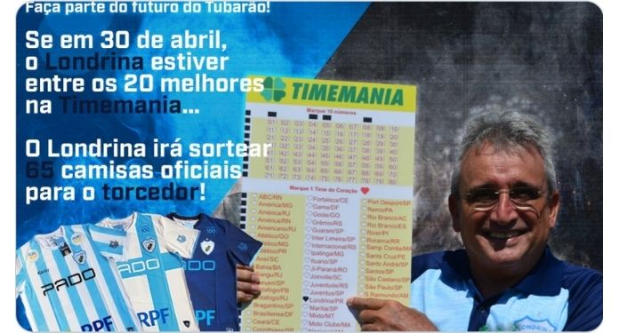 Londrina pretende engajar torcida para ampliar arrecadação com Timemania