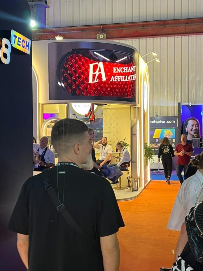 Enchant Affiliates na feira do SiGMA Europe 2023