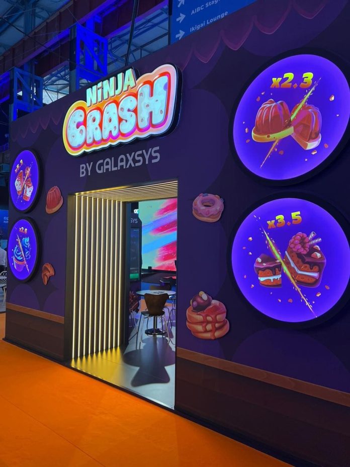 Estande do Ninja Crash by Galaxsys