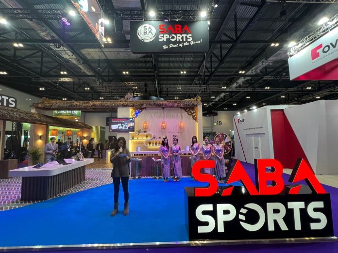 Espaço personalizado da Saba Sports na ICE London