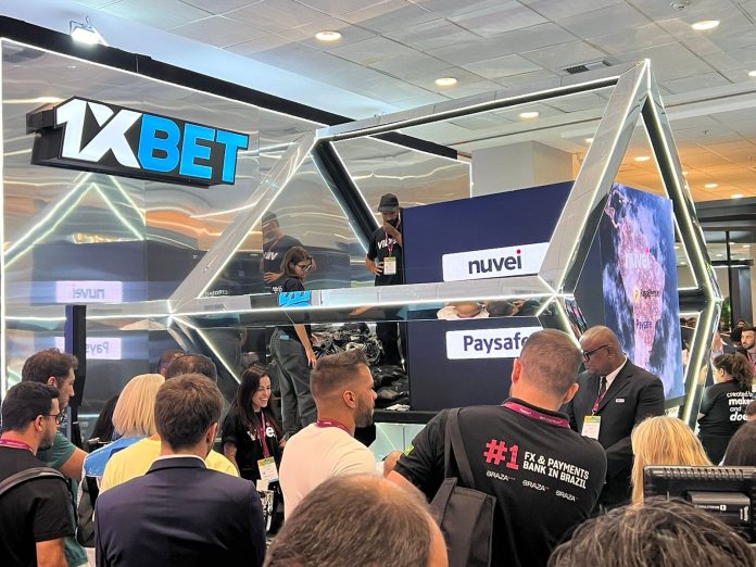 Espaço da 1xBet no evento no Rio de Janeiro